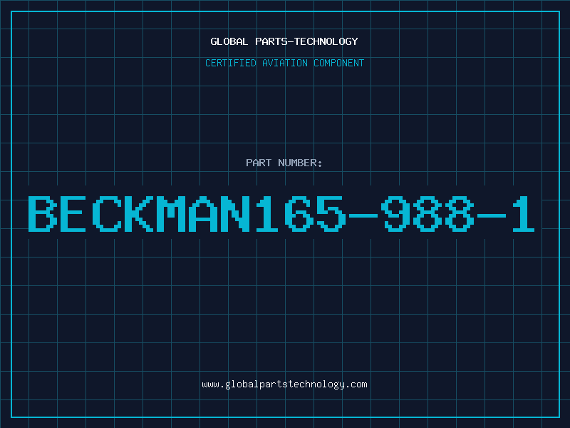Aviation Part BECKMAN165-988-1