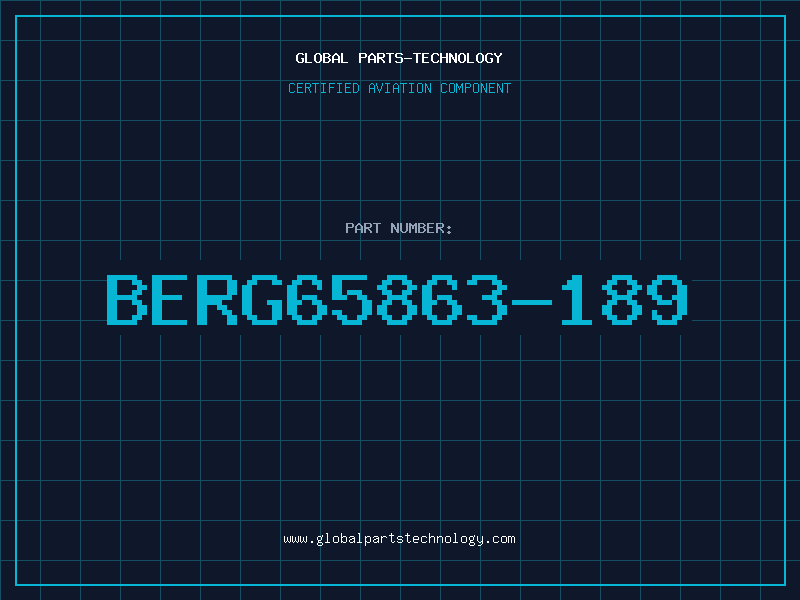Aviation Part BERG65863-189