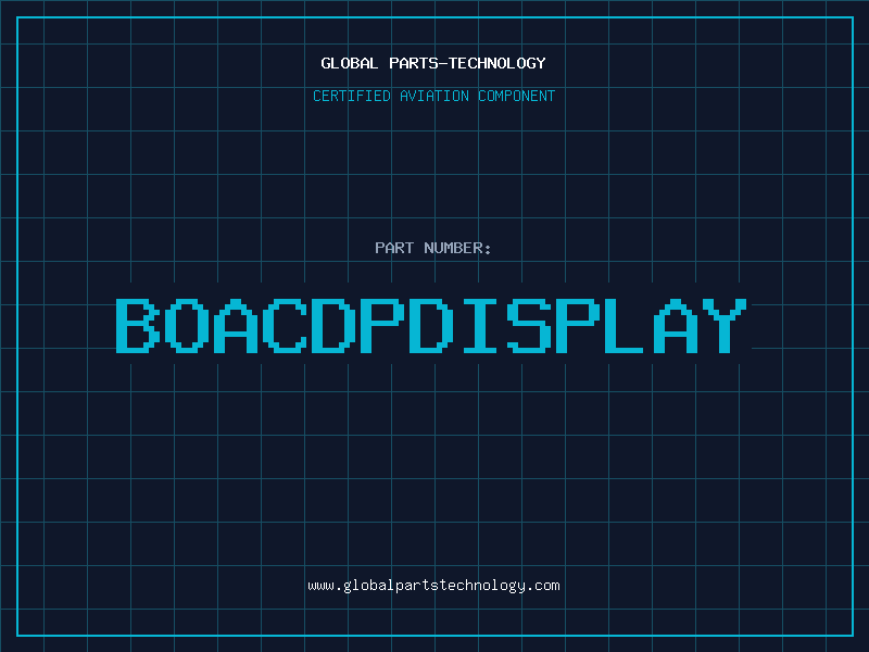 Aviation Part BOACDPDISPLAY