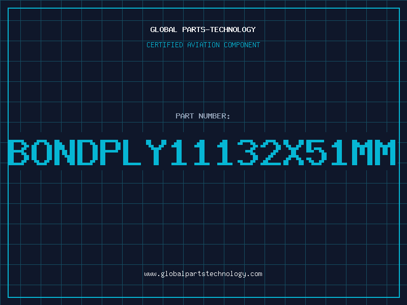 Aviation Part BONDPLY11132x51mm