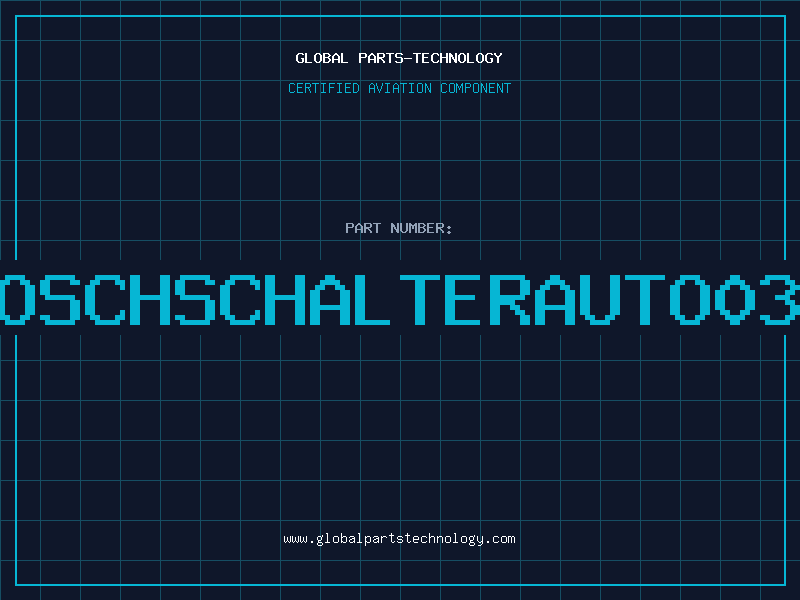 Aviation Part BOSCHSCHALTERAUTO034