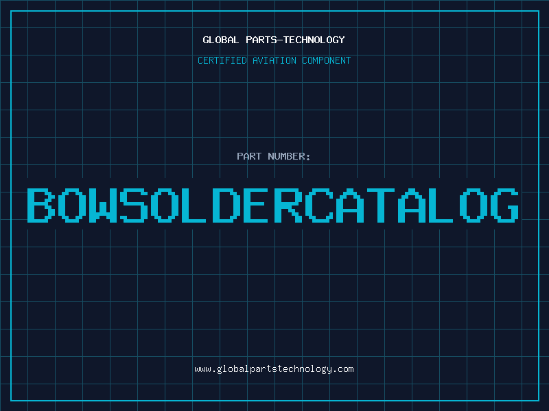 Aviation Part BOWSOLDERCATALOG