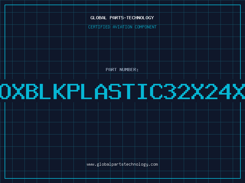 Aviation Part BOXBLKPLASTIC32X24X1