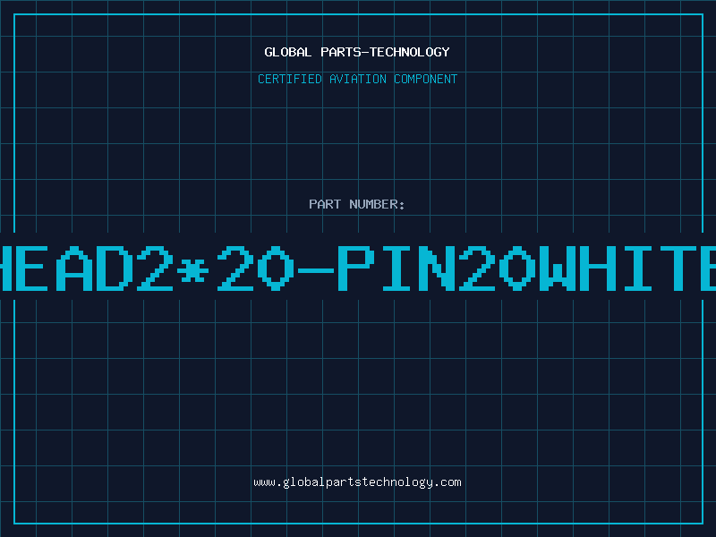 Aviation Part BOXHEAD2*20-PIN20WHITEFOX