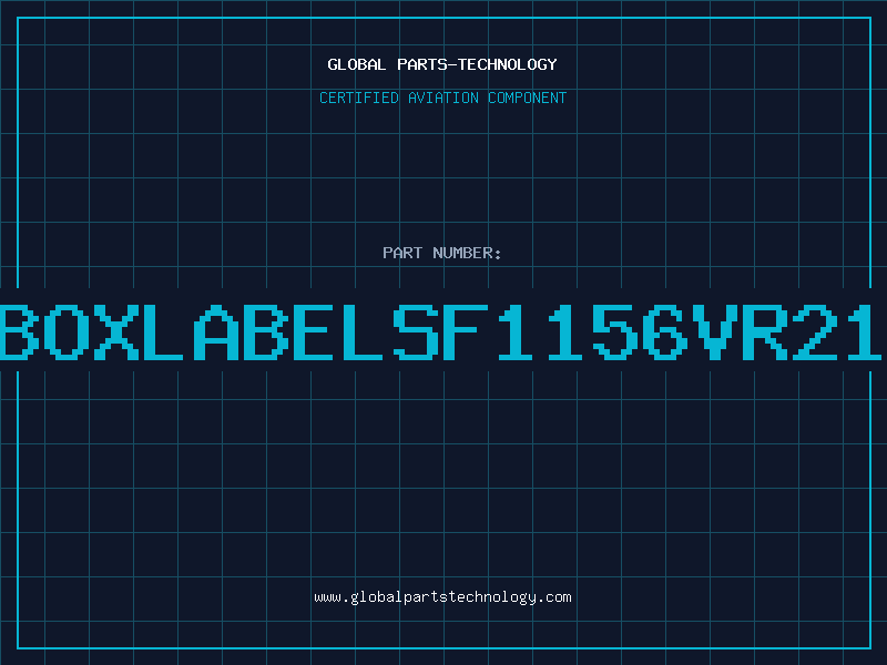 Aviation Part BOXLABELSF1156VR21