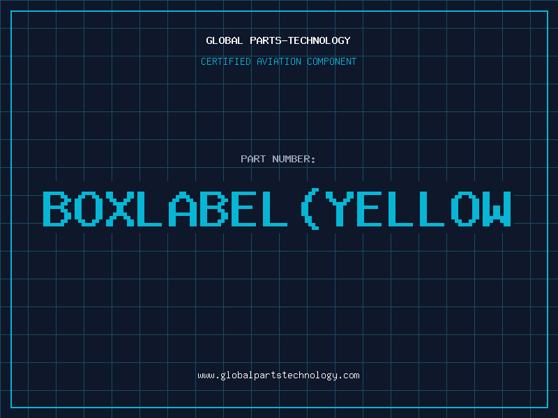 Aviation Part BOXLABELYELLOW