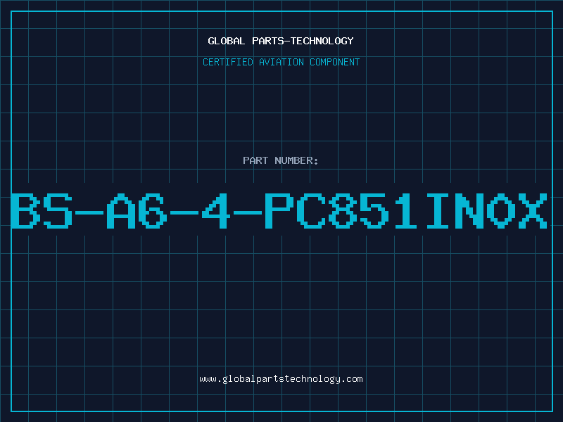 Aviation Part BS-A6-4-PC851IN0X