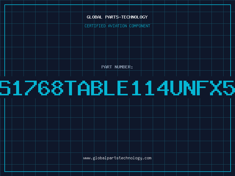 Aviation Part BS1768TABLE114UNFX58