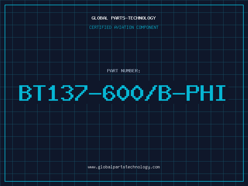 Aviation Part BT137-600/B-PHI