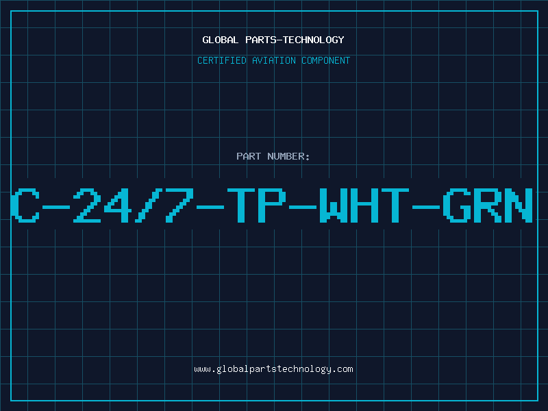 Aviation Part C-24/7-TP-WHT-GRN