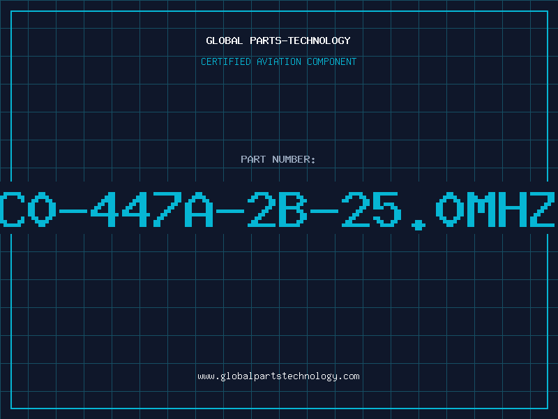 Aviation Part C0-447A-2B-25.0MHZ