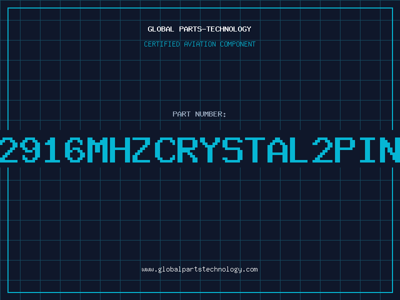 Aviation Part C132916MHZCRYSTAL2PIN49U