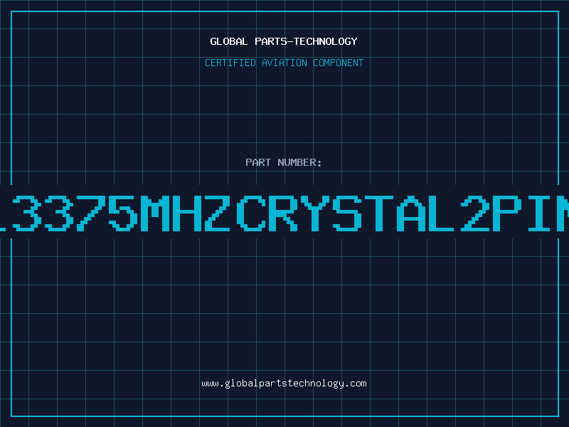 Aviation Part C13375MHZCRYSTAL2PIN4