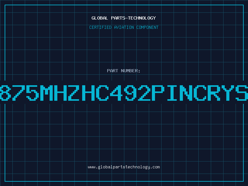 Aviation Part C13875MHZHC492PINCRYSATL