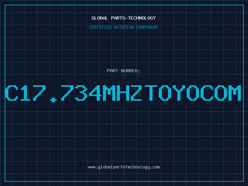 Aviation Part C17.734MHZTOYOCOM