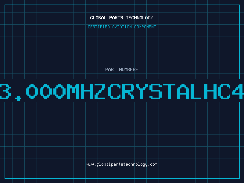 Aviation Part C3.000MHZCRYSTALHC49