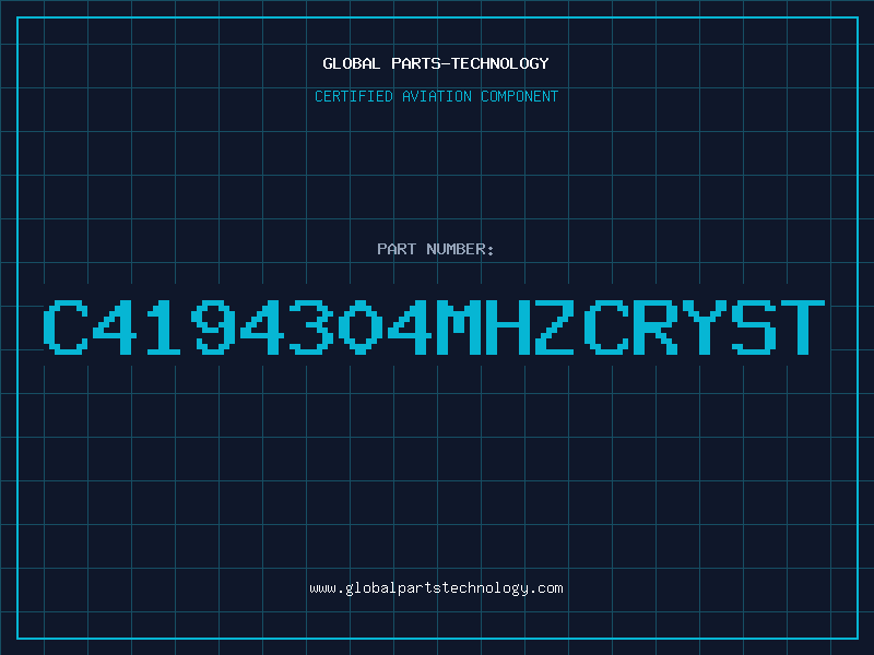 Aviation Part C4194304MHZCRYST