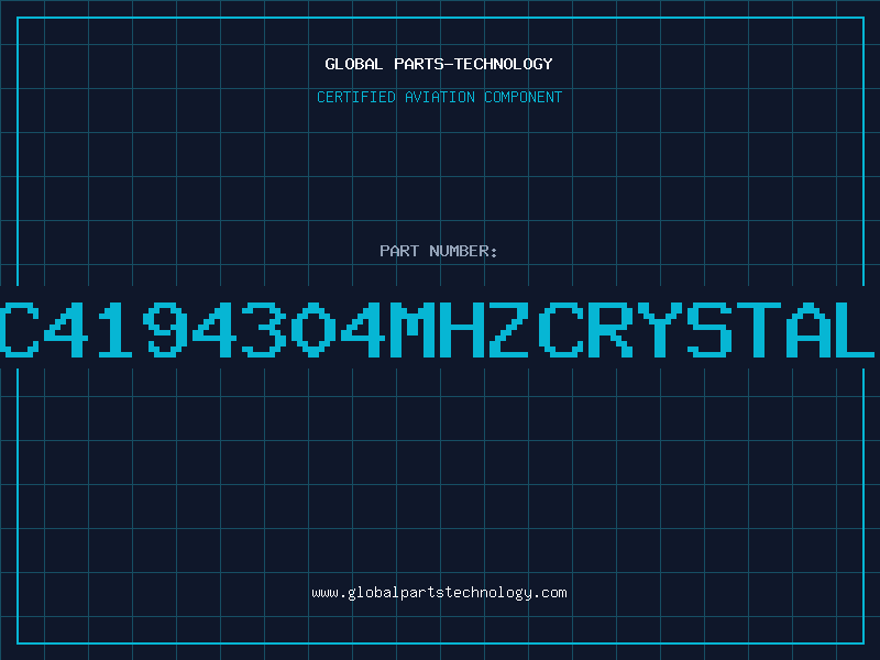 Aviation Part C4194304MHZCRYSTAL