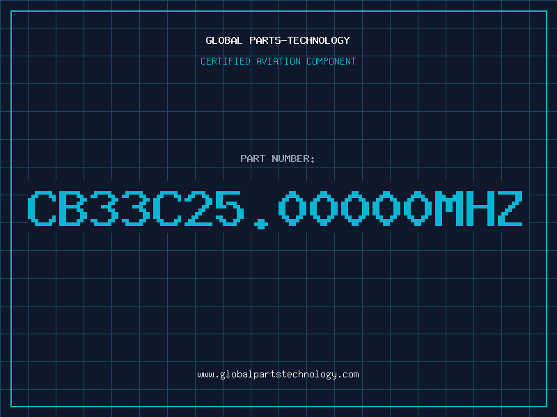 Aviation Part CB33C25.00000MHZ
