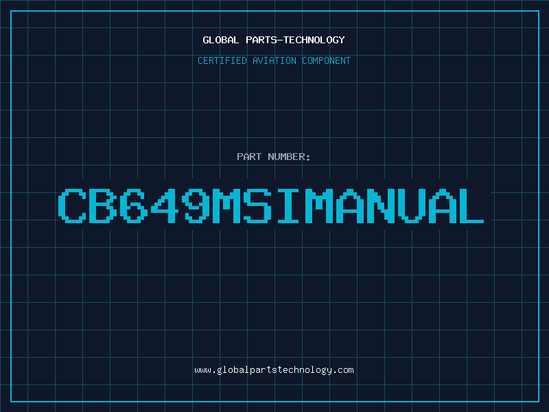 Aviation Part CB649MSIMANUAL