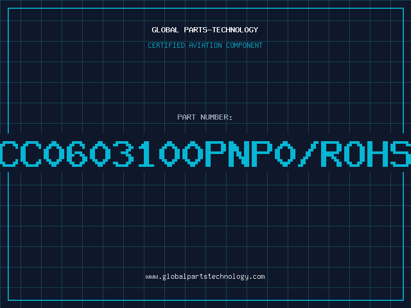 Aviation Part CC0603100PNP0/ROHS
