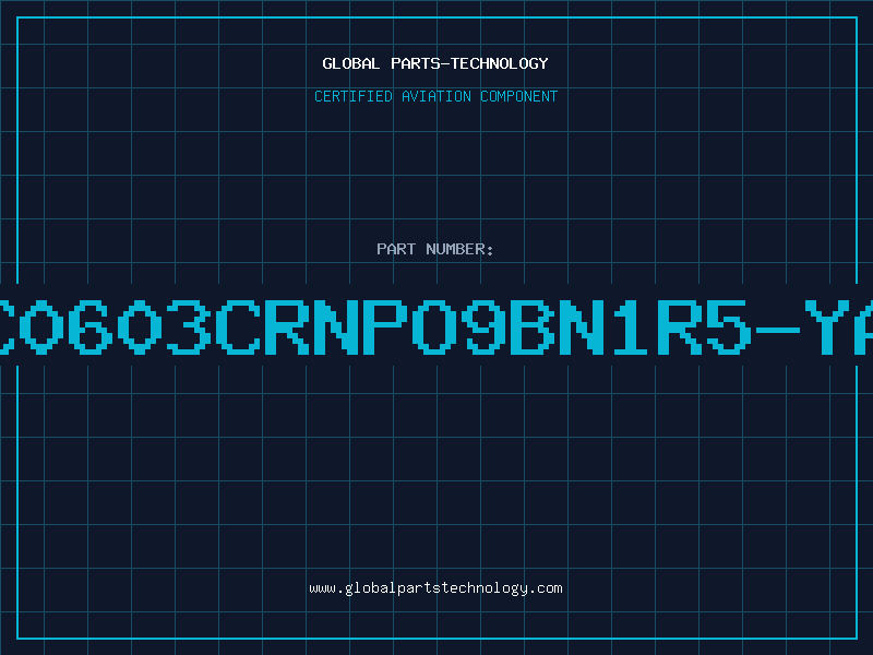Aviation Part CC0603CRNPO9BN1R5-YAG