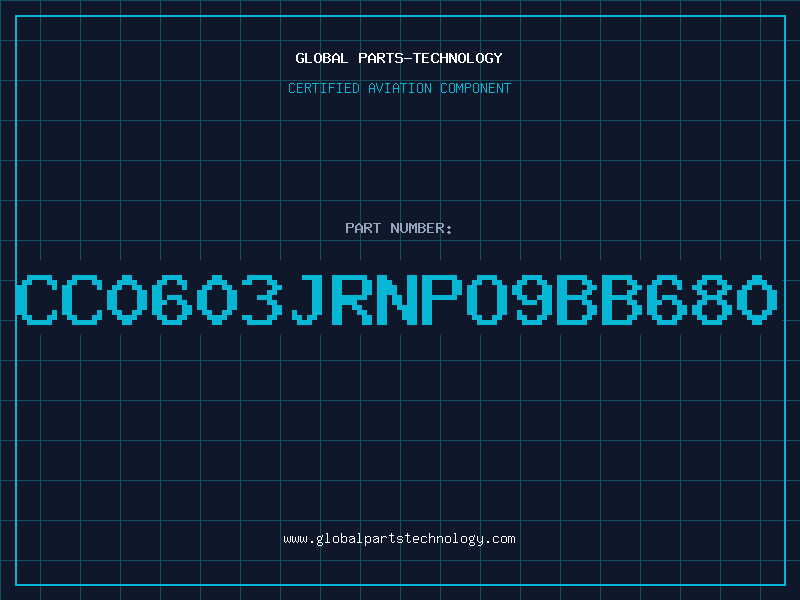 Aviation Part CC0603JRNPO9BB680