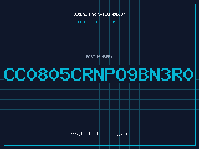 Aviation Part CC0805CRNPO9BN3R0