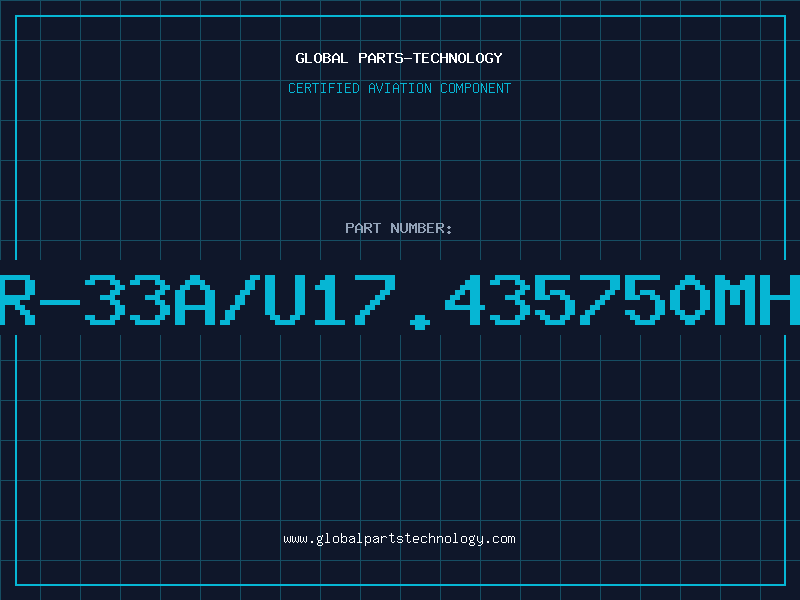 Aviation Part CR-33A/U17.435750MHZ