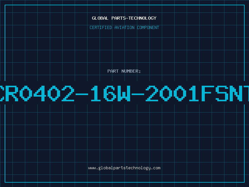 Aviation Part CR0402-16W-2001FSNT