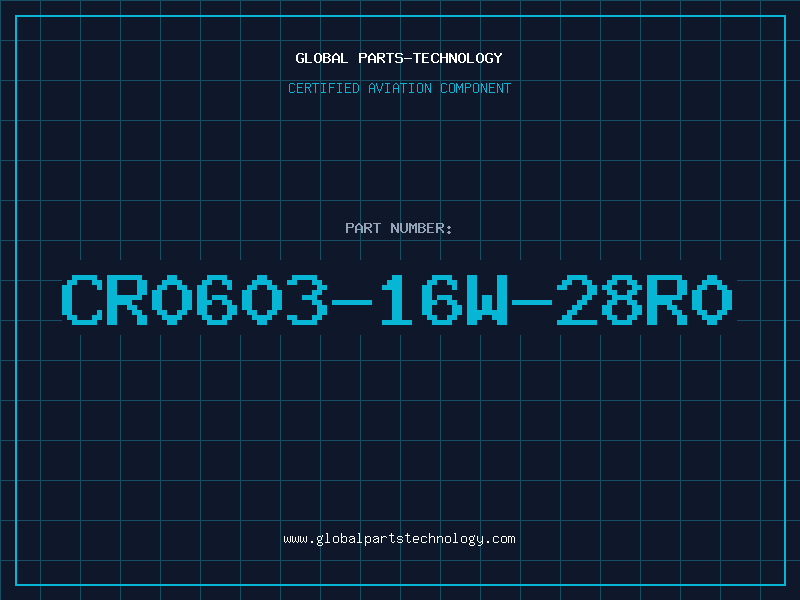 Aviation Part CR0603-16W-28R0