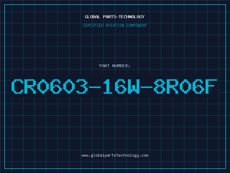 Aviation Part CR0603-16W-8R06F