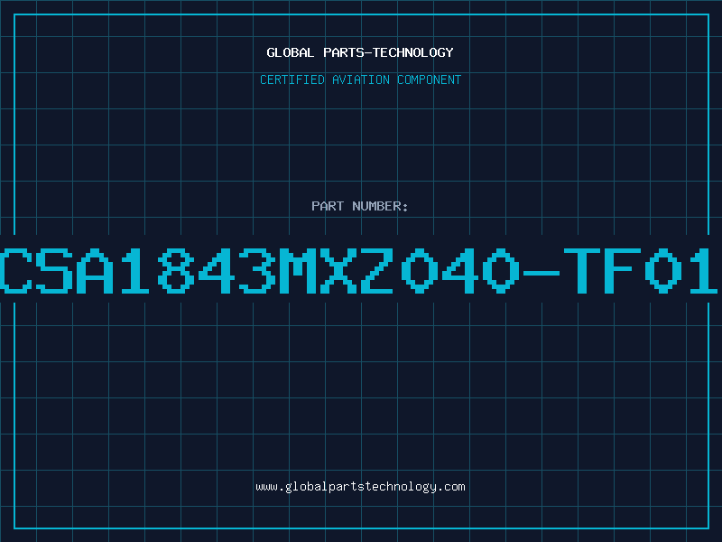 Aviation Part CSA1843MXZ040-TF01