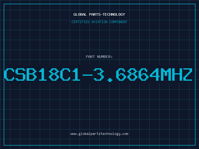 Aviation Part CSB18C1-3.6864MHZ