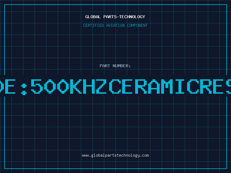 Aviation Part CSB500E:500KHzCERAMICRESONATO