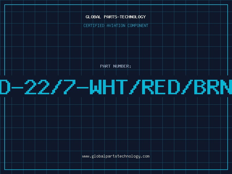 Aviation Part D-22/7-WHT/RED/BRN