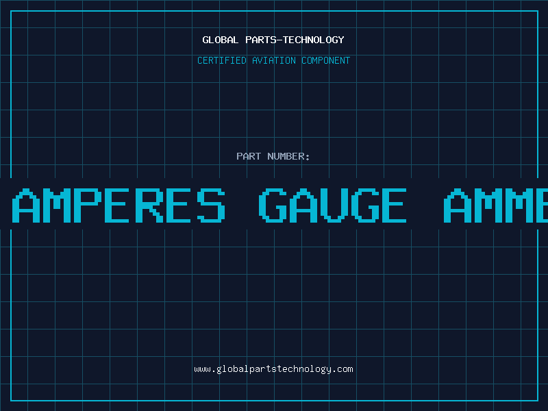 Aviation Part D-C AMPERES GAUGE AMMETER