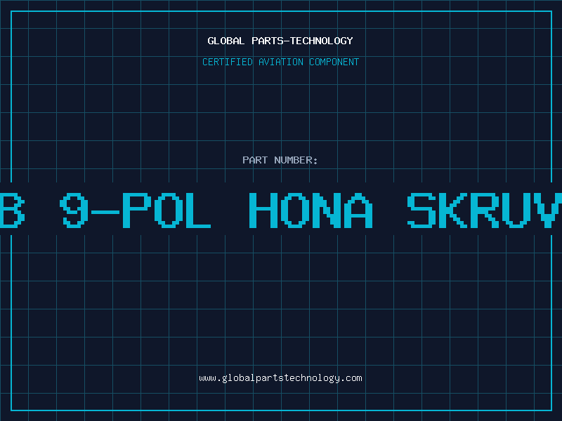 Aviation Part D-SUB 9-POL HONA SKRUVANSL