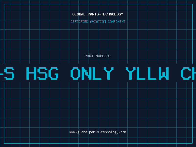 Aviation Part DB15-S HSG ONLY YLLW CHROME
