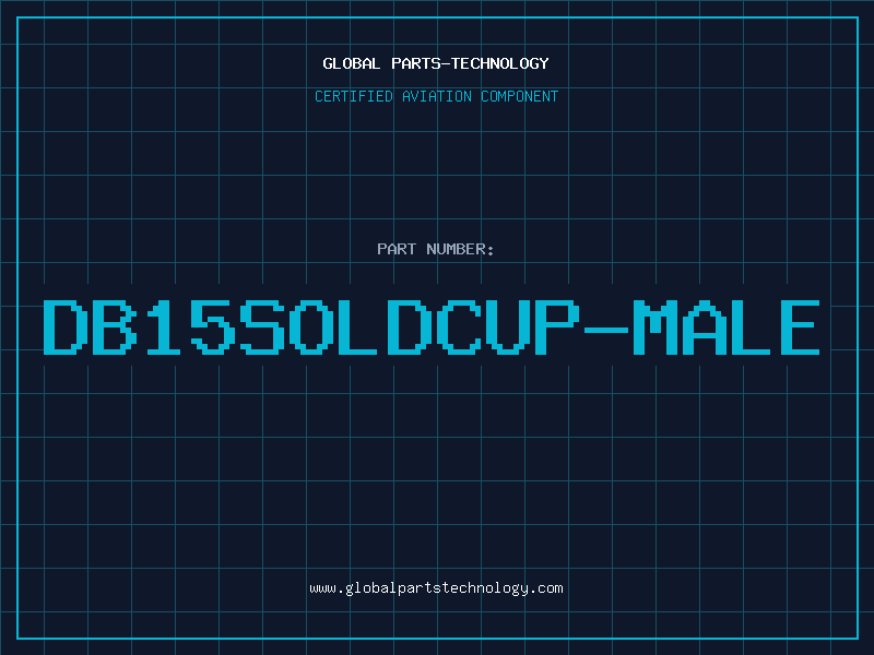 Aviation Part DB15SOLDCUP-MALE