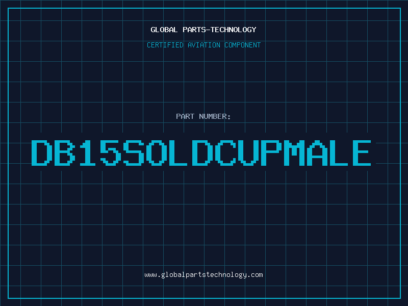 Aviation Part DB15SOLDCUPMALE