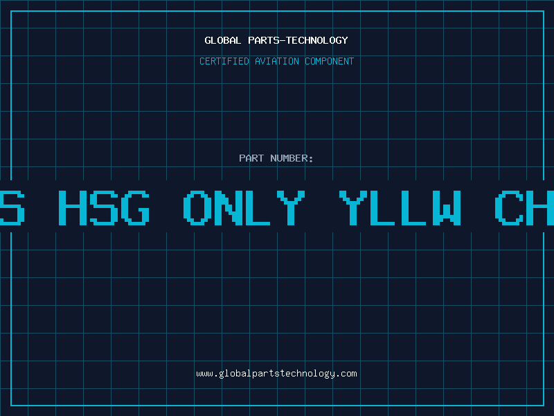 Aviation Part DB9-S HSG ONLY YLLW CHROME