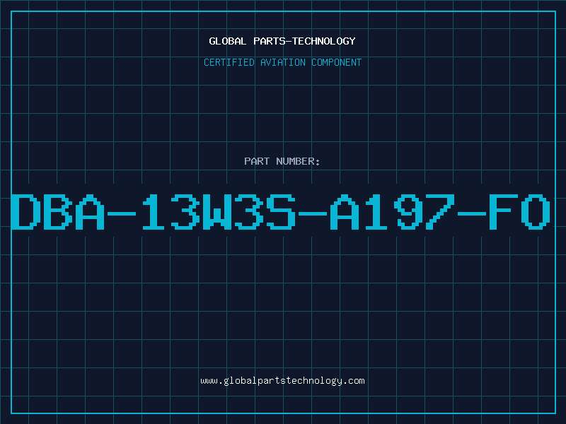 Aviation Part DBA-13W3S-A197-FO