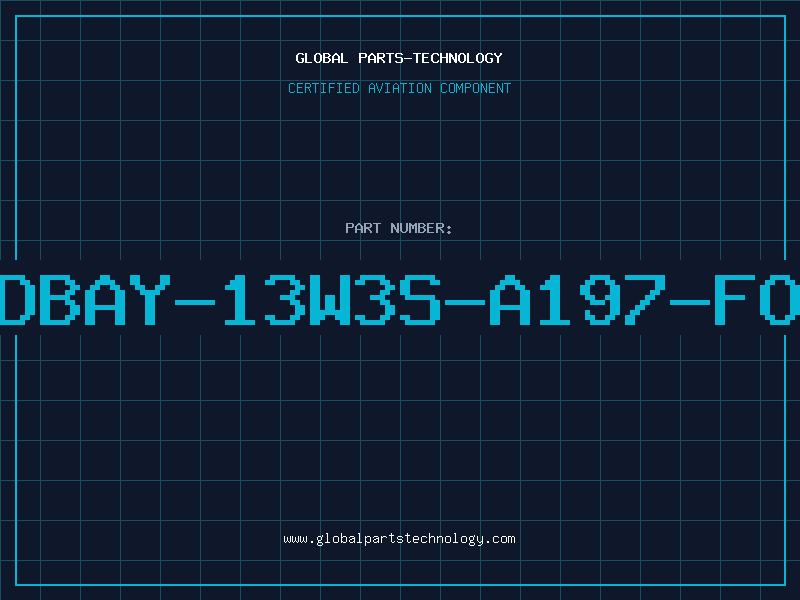 Aviation Part DBAY-13W3S-A197-FO