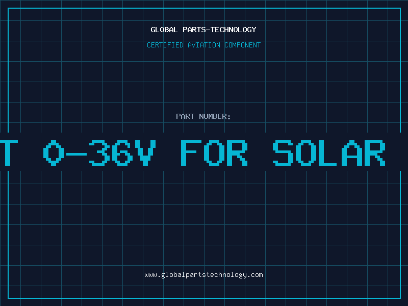 Aviation Part DC-DC MPPT 0-36V FOR SOLAR SO-36 PBF