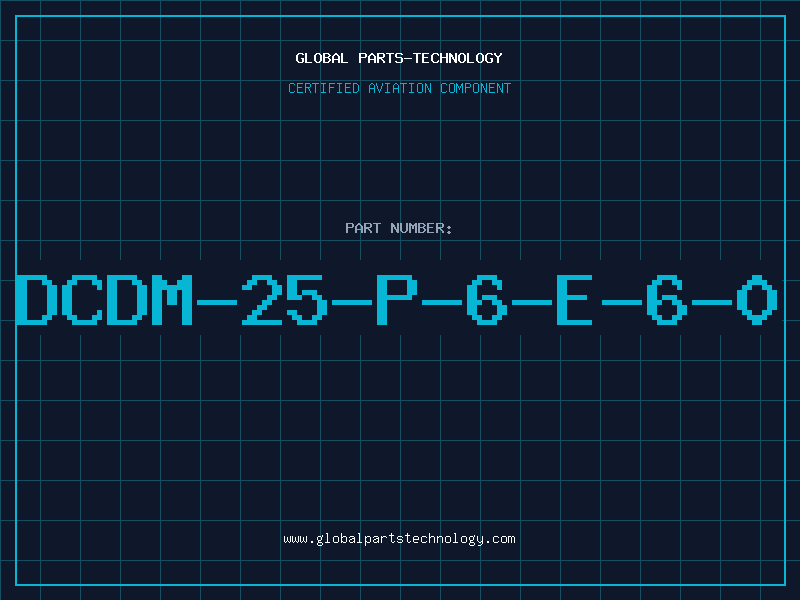 Aviation Part DCDM-25-P-6-E-6-0