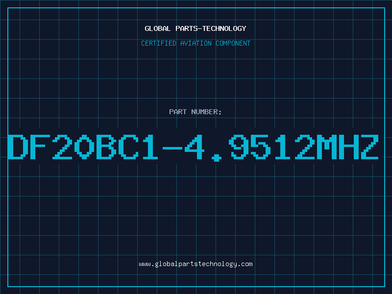 Aviation Part DF20BC1-4.9512MHZ