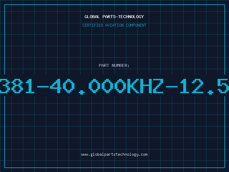 Aviation Part DT381-40.000KHZ-12.5PF