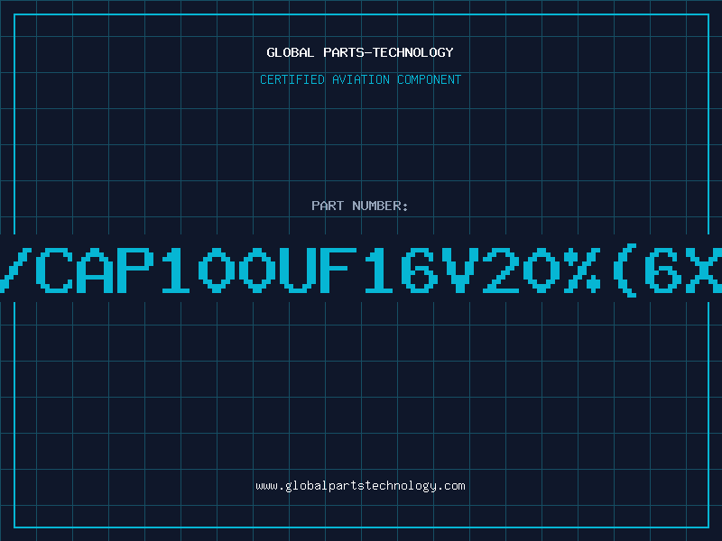Aviation Part E/CAP100UF16V20%(6X7