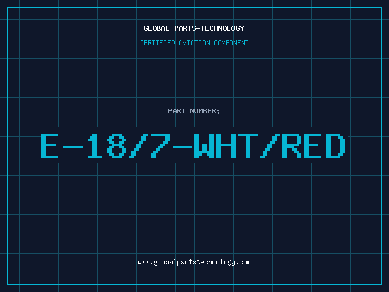 Aviation Part E-18/7-WHT/RED